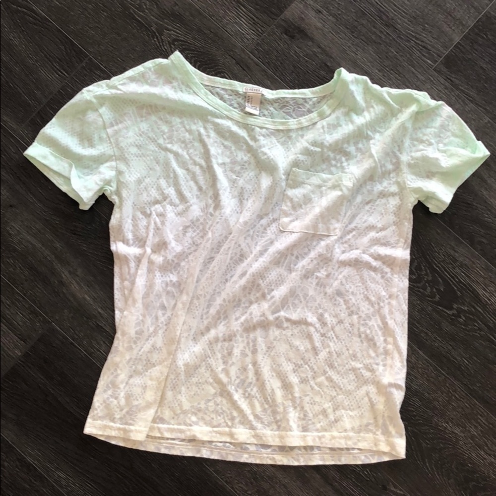 Forever 21 detailed pocket tee